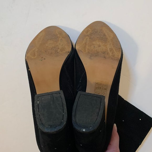 REVOLVE Raye Black Suede Crystal Embellished Booties 6 - Picture 8 of 10